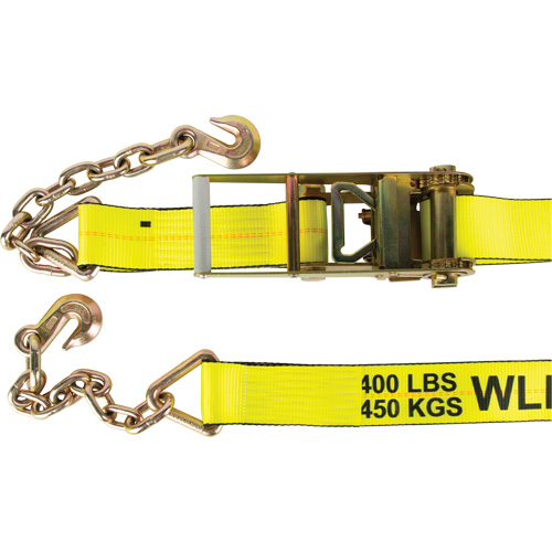 Winch Strap, Chain Anchor, 3" W x 30' L, 5400 lbs. (2449 kg) Working Load Limit Southpoint Industrial Supply