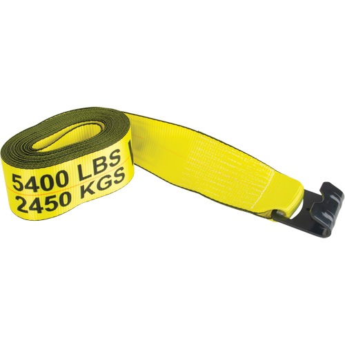 Tendeur d'arrimage logistique, Crochet plat, 30' , 4" , Charge d'utilisation max. 5400 lb (2449 kg) Southpoint Industrial Supply