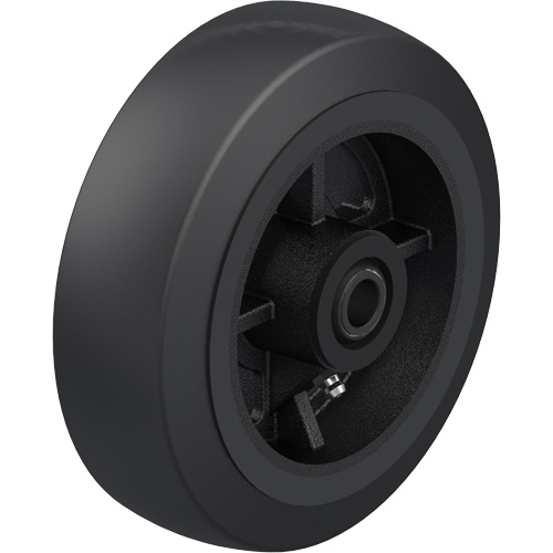 Roue en caoutchouc noir sur noyau en fonte Southpoint Industrial Supply