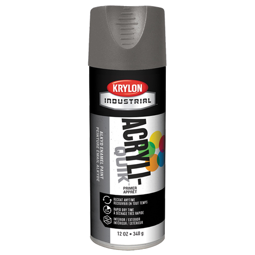 Laque industrielle Acryli-Quik, Gris, Tr&egrave;s mat, 12 oz, Canette a&eacute;rosol Southpoint Industrial Supply