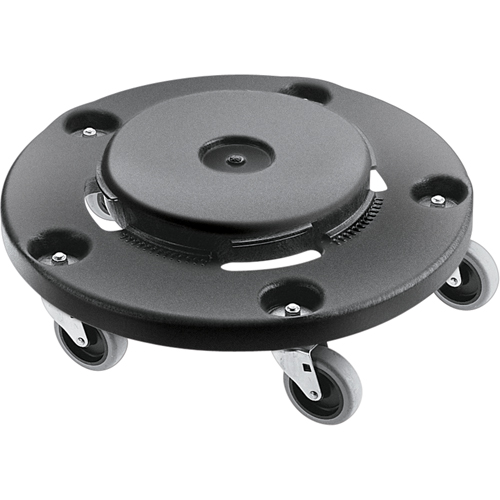 Brute&reg; Dolly, Polyethylene, Black, Fits: 20 - 55 US Gal. Southpoint Industrial Supply