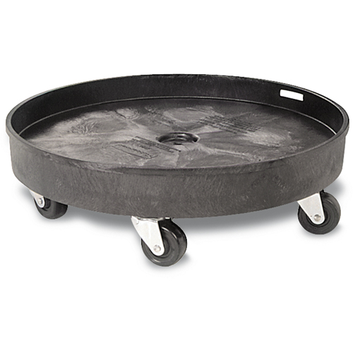 Waste Container Dolly, Polyethylene, Black Southpoint Industrial Supply