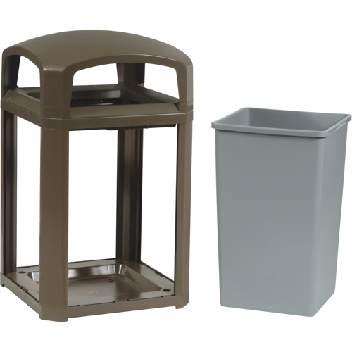 Cadre pour contenant Landmark Series Classique a/enveloppe rigide, Acier galvanis&eacute;, 35 gal. US Southpoint Industrial Supply