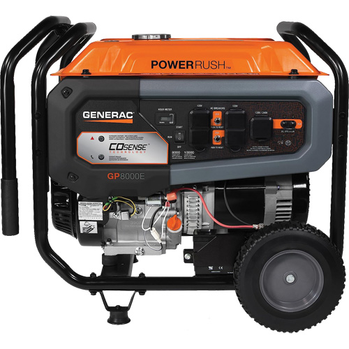 G&eacute;n&eacute;ratrice portable avec technologie COsense, 10000 W de surtension, 8000 W nominale, 120 V/240 V, R&eacute;servoir de 7,9 gal. Southpoint Industrial Supply