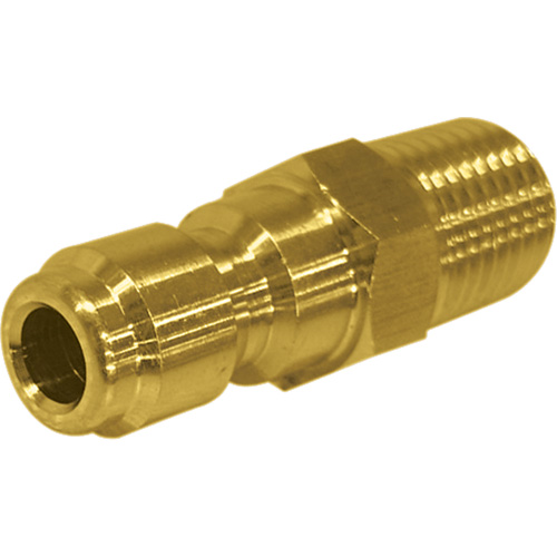 1/4" Male Brass Plated Quick Disconnect Plug Southpoint Industrial Supply