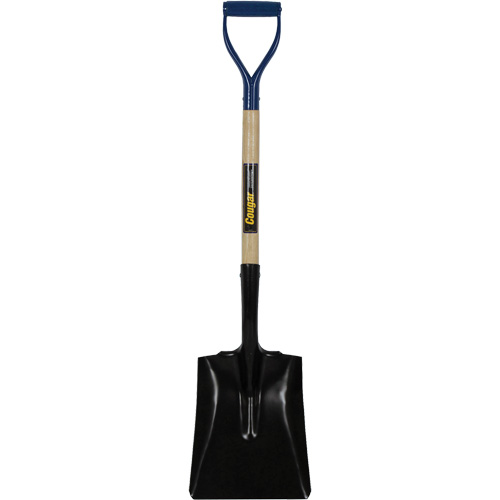 Square Point Shovel, Hardwood, Tempered Steel Blade, D-Grip Handle, 41-1/2" Long Southpoint Industrial Supply