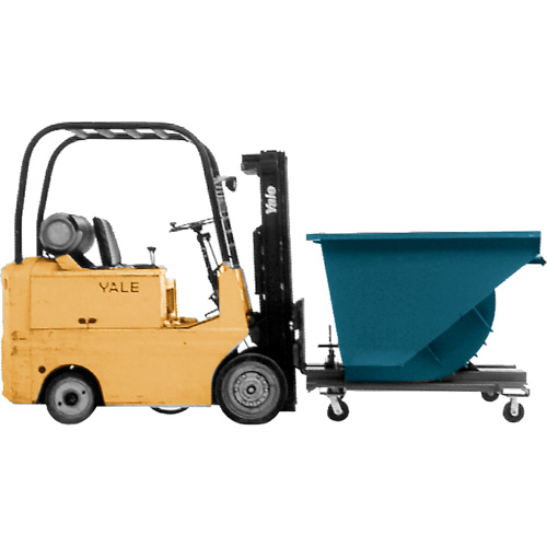 Conteneur autobasculeur, Acier, 1 vg³, Bleu Southpoint Industrial Supply