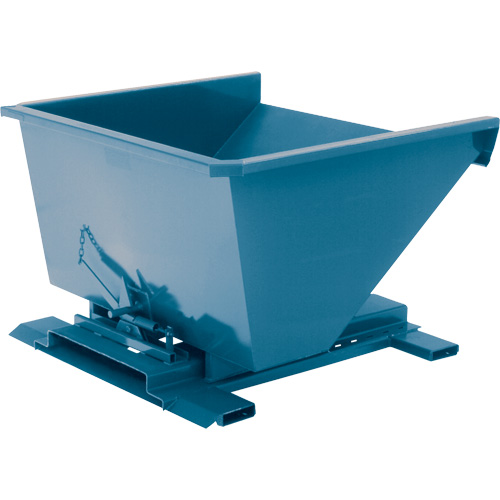 Self-Dumping Hopper, Steel, 3/4 cu.yd., Blue Southpoint Industrial Supply