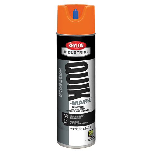 Peinture de marquage industrielle invers&eacute;e &agrave; base de solvant Quik-Mark, 17 oz, Canette a&eacute;rosol Southpoint Industrial Supply
