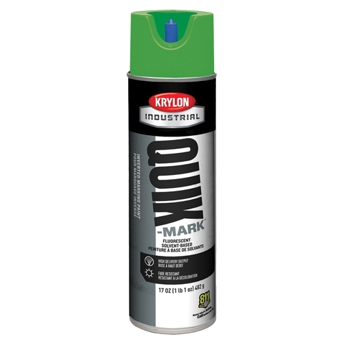Peinture de marquage industrielle invers&eacute;e &agrave; base de solvant Quik-Mark, 17 oz, Canette a&eacute;rosol Southpoint Industrial Supply