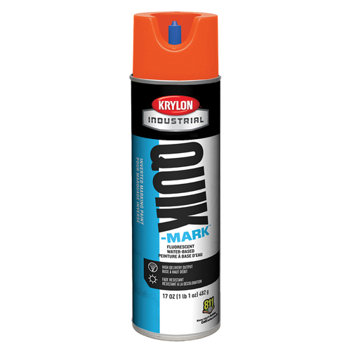 Industrial Quik-Mark Water-Based Inverted Marking Paint, 17 oz., Aerosol Can Southpoint Industrial Supply