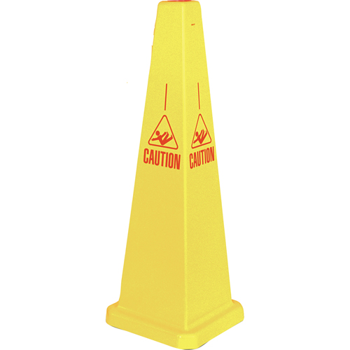 "Caution" Lamba Traffic Cones, English with Pictogram Southpoint Industrial Supply