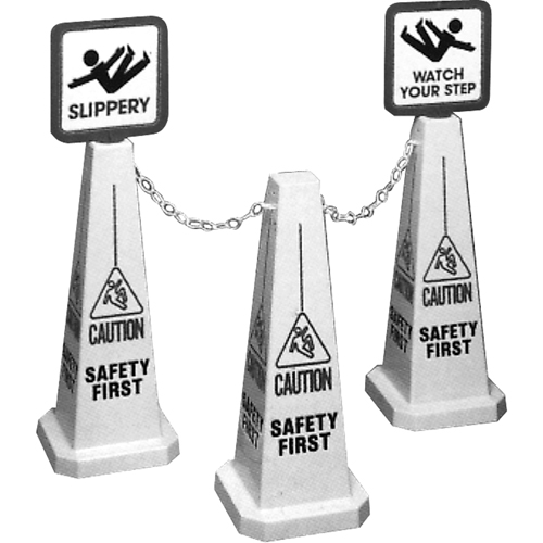 "Caution" Lamba Traffic Cones, English with Pictogram Southpoint Industrial Supply