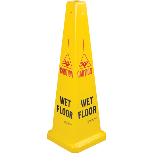 "Wet Floor" Lamba Traffic Cones, English with Pictogram Southpoint Industrial Supply