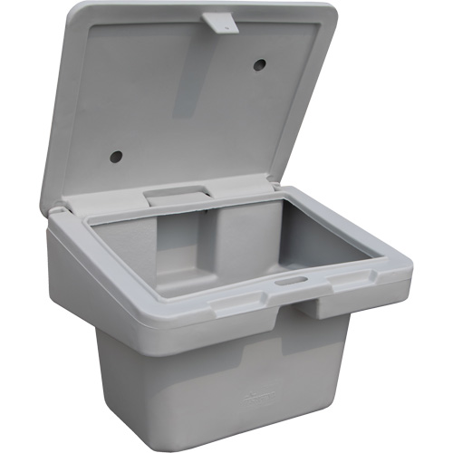 Salt Sand Container SOS, With Hasp, 30" x 24" x 24", 5.5 cu. Ft., Grey Southpoint Industrial Supply