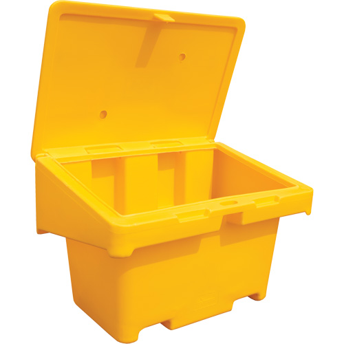 Salt Sand Container SOS, With Hasp, 42" x 29" x 30", 11 cu. Ft., Yellow Southpoint Industrial Supply