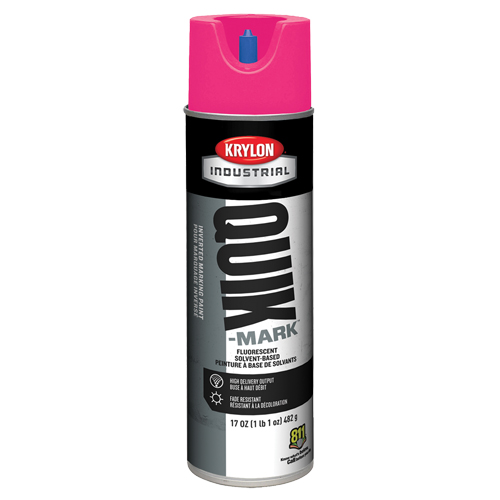 Industrial Quik-Mark Solvent-Based Inverted Marking Paint, 17 oz., Aerosol Can Southpoint Industrial Supply