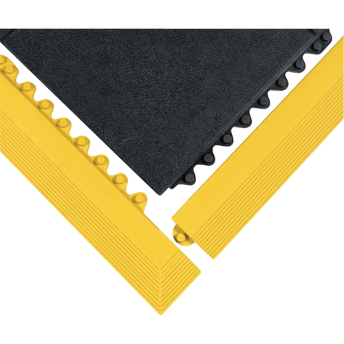 24/Seven&reg; Matting, Rubber, 3' W x 3' L, 5/8" Thick, Black Southpoint Industrial Supply