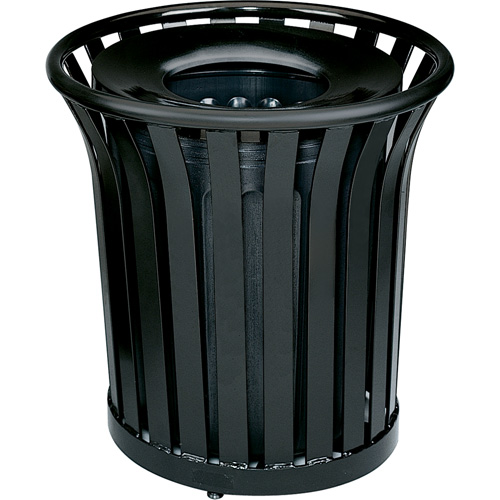Americana Series Open-Top Waste Receptacle, Steel, 36 US gal. Southpoint Industrial Supply