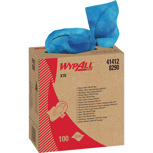 Chiffons industriels de qualit&eacute; sup&eacute;rieure X70 WypAll, Robuste, 16-4/5" lo x 8-1/3" la Southpoint Industrial Supply
