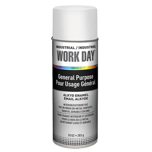 Industrial Work Day Paint, White, Gloss, 10 oz., Aerosol Can Southpoint Industrial Supply