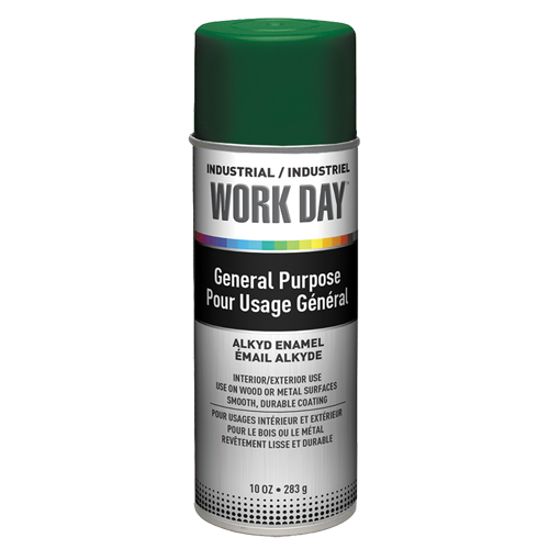 Industrial Work Day Paint, Green, Gloss, 10 oz., Aerosol Can Southpoint Industrial Supply