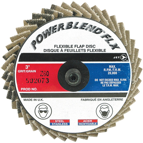 Powerblend FLX Roll-On Flap Disc, 3" x 60 Grit, Zirconia Alumina Southpoint Industrial Supply