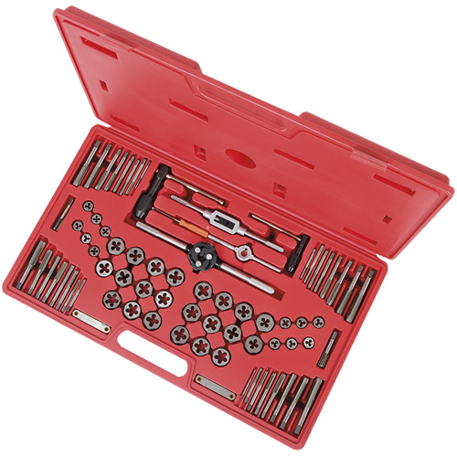 Premium SAE/Metric Alloy Tap & Die Set, 76 Pieces Southpoint Industrial Supply