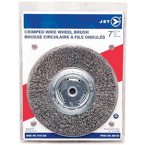 Crimped Wire Wheel, 7" Dia., 0.014" Fill, 1/2" - 2" Arbor Southpoint Industrial Supply