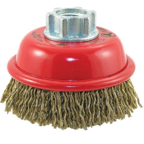 Brosse-boisseau &agrave; fils ondul&eacute;s MAXI-CRIMPED de premi&egrave;re qualit&eacute; Southpoint Industrial Supply