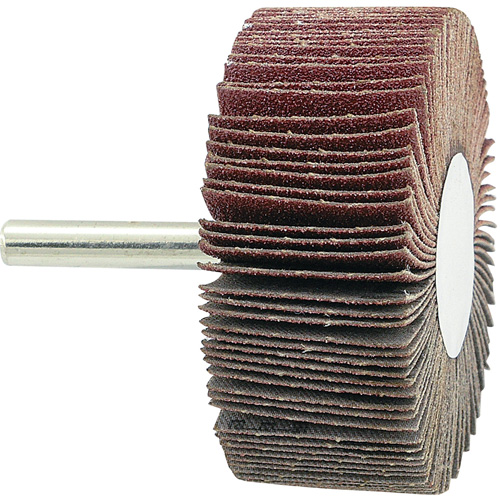 Mounted Flapwheel, 80 Grit, 2-1/2" x 1" x 1/4" Southpoint Industrial Supply