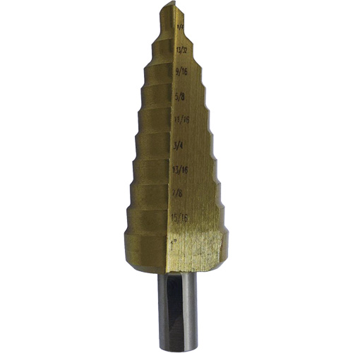Foret &eacute;tag&eacute; M35 de premi&egrave;re qualit&eacute; JET-KUT Super, 3/16" - 1/2", Incr&eacute;ments de 1/16", Acier rapide Southpoint Industrial Supply