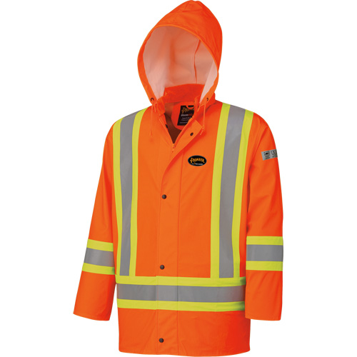 5892 Veste FR imperm&eacute;able haute visibilit&eacute;, 2T-Grand, Orange haute visibilit&eacute; Southpoint Industrial Supply