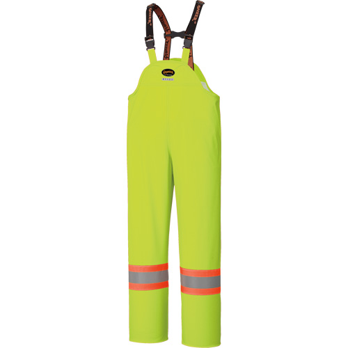 5895 High Visibility Flame Resistant Waterproof Bib Pants, 2X-Large, High Visibility Lime-Yellow Southpoint Industrial Supply