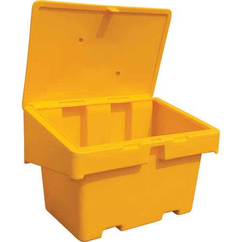 Salt Sand Container SOS, With Hasp, 48" x 33" x 34", 18.5 cu. Ft., Yellow Southpoint Industrial Supply