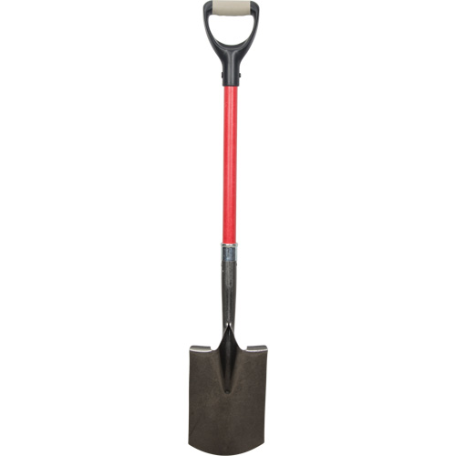 Heavy-Duty Shovels, Fibreglass, Carbon Steel Blade, D-Grip Handle, 30-1/2" Long Southpoint Industrial Supply