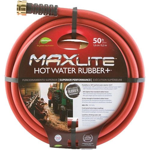 Tuyaux pour eau chaude, Caoutchouc, 5/8" dia. x 50' lo Southpoint Industrial Supply