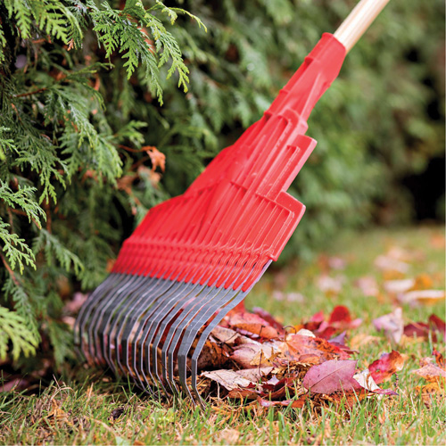 Multi-Purpose Lawn Rake, 20" Blade, 20 Tines, Hardwood Handle, Steel Blade Southpoint Industrial Supply