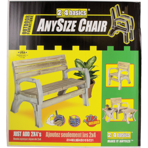 Basics&reg; Park Bench, Polyethylene, 72" L x 15" W x 32" H, Sand Southpoint Industrial Supply