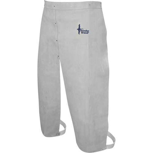 Leather Welding Apron, Split-Leg Waist, 32" L, Pearl Grey Southpoint Industrial Supply