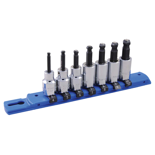Metric Ball Nose Socket Set, 7 Pcs Southpoint Industrial Supply