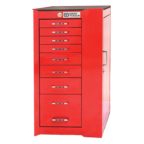 Armoire mobile de s&eacute;rie PRO+, 8 tiroirs, 19" la x 19" p x 36-1/2" h, Rouge Southpoint Industrial Supply