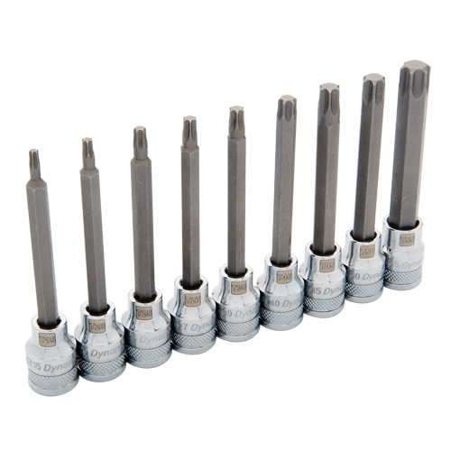 Long Socket Set, Torx&reg;, 3/8" Drive, 9 Pcs Southpoint Industrial Supply