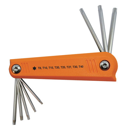 Folding Hex Key Set, 8 Pcs., Torx&reg; Southpoint Industrial Supply