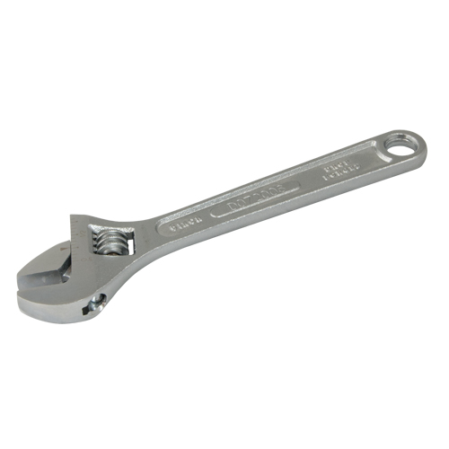 Adjustable Wrench, 12" L, 1-1/2" Max Width, Chrome Southpoint Industrial Supply