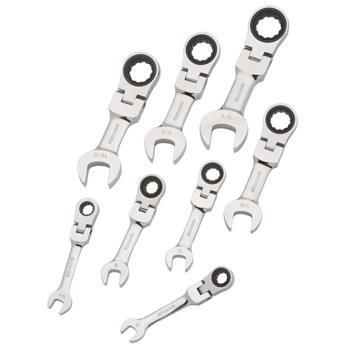 Jeu de cl&eacute;s &agrave; cliquet courtes, Combinaison, 8 morceaux, Imp&eacute;rial Southpoint Industrial Supply