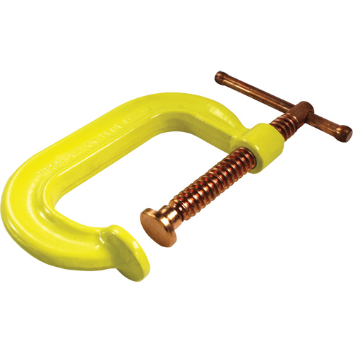 Regular-Duty Deep Throat C-Clamp, 2" (51 mm) Capacity, 2-1/8" (54 mm) Throat Depth Southpoint Industrial Supply
