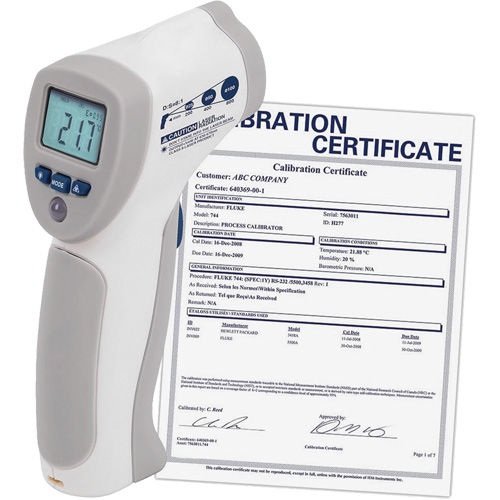 Food Service Infrared Thermometer with ISO Certificate, -4°- 392° F ( -20° - 200° C )/-58°- 4° F ( -50° - -20° C ), 8:1, Fixed Emmissivity Southpoint Industrial Supply