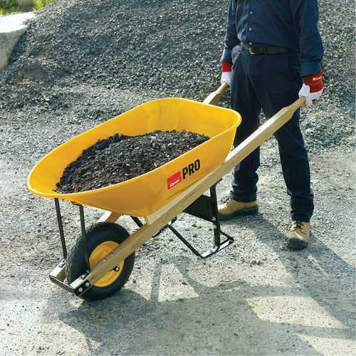 Wheelbarrow, 6 cu. ft., Steel Tray Southpoint Industrial Supply