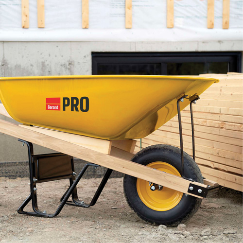 Wheelbarrow, 6 cu. ft., Steel Tray Southpoint Industrial Supply